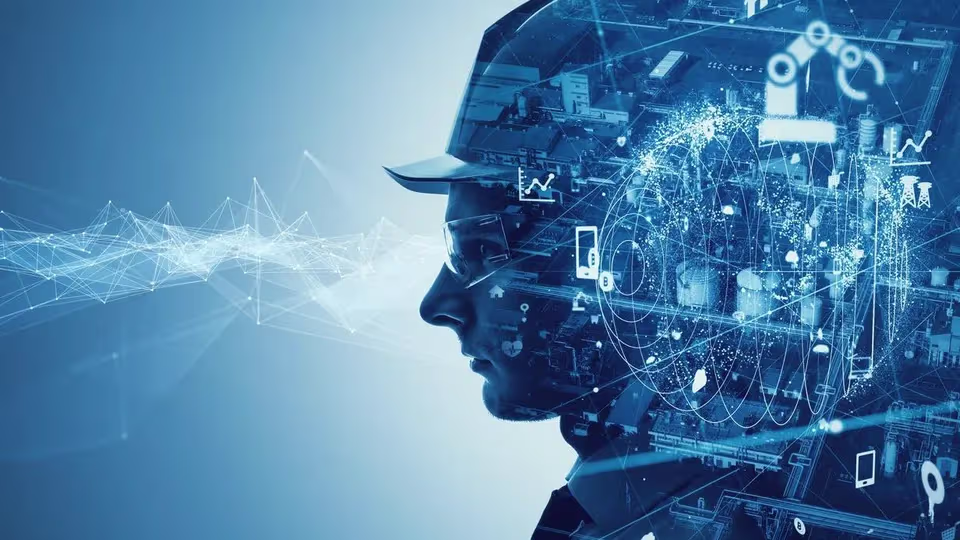Abstract visualization of humans and robots collaborating in a high-stakes environment.
